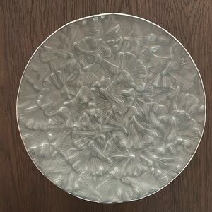Michael Aram Gingko Forest Leaf Imprint Botanical Platter